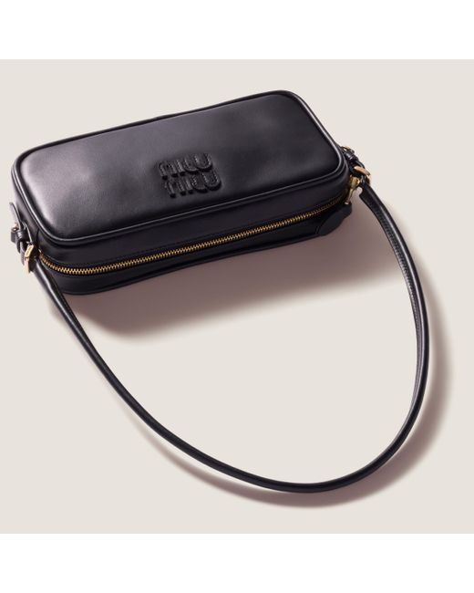 Miu Miu Blue Zipper Shoulder Bag