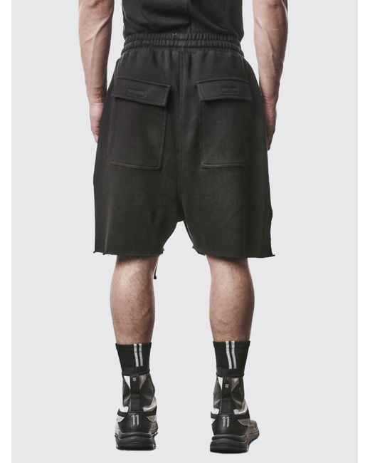 Thom Krom Black Strap Bermuda Shorts for men