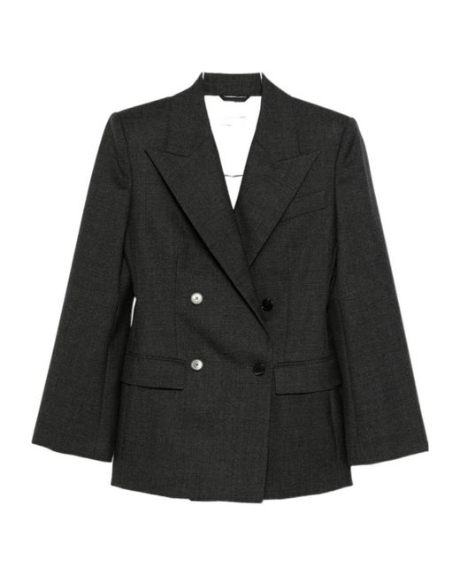 Givenchy Black Double-Breasted Button Jacket