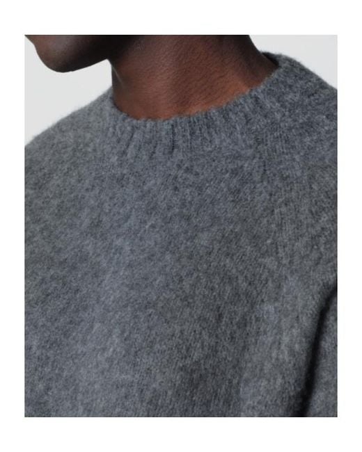 Tom Ford Gray Seamless Brushed Cashmere Crewneck Sweater for men