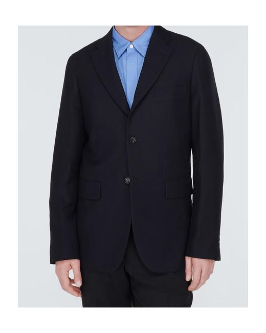 Comme des Garçons Blue Single-Breasted Suit Jacket for men