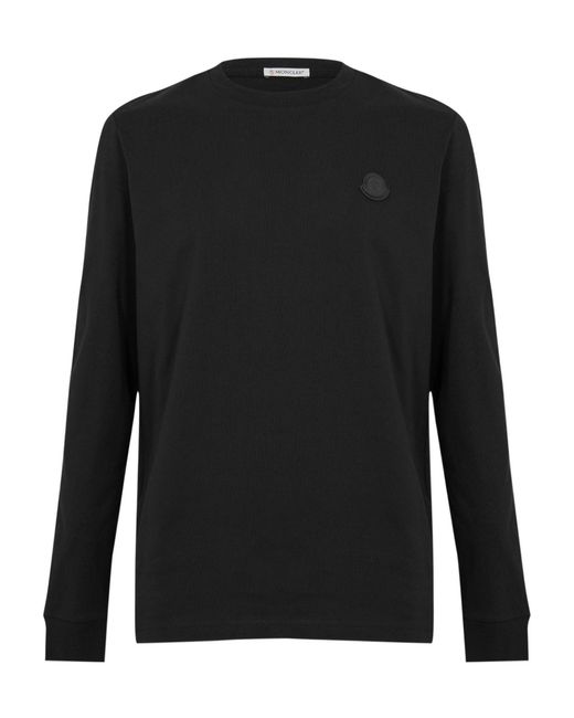 Moncler Black Casual Crew Neck Sweatshirt for men