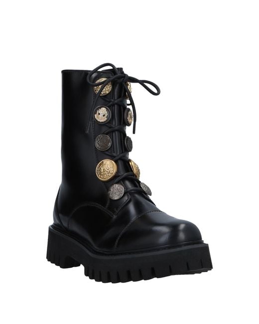Dolce & Gabbana Black Solid Color Ankle Boots