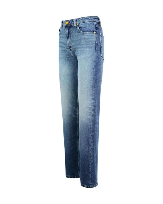 A.P.C. Blue Washed Straight-Leg Jeans