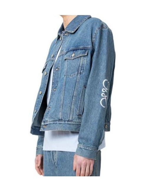 Loewe Blue Anagram Jacket for men