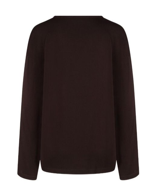 Fabiana Filippi Brown Long-Sleeved T-Shirt