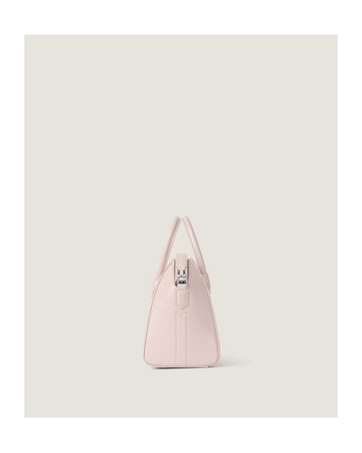 Givenchy Pink Mini Antigona Leather Tote Bag