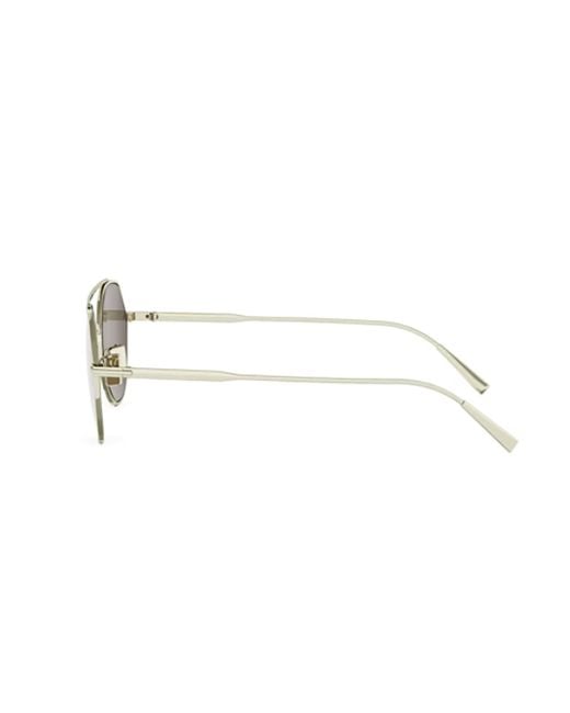 Dior Metallic Eyewear Round Frame Sunglasses for men