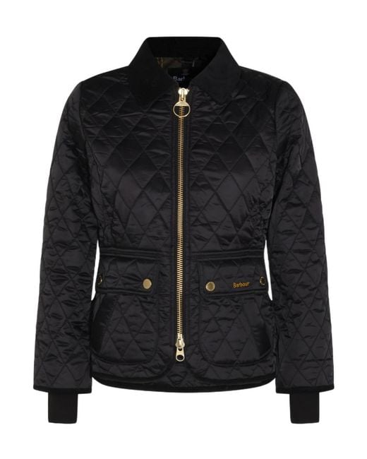 Barbour Black Zip-Up Padded Jacket