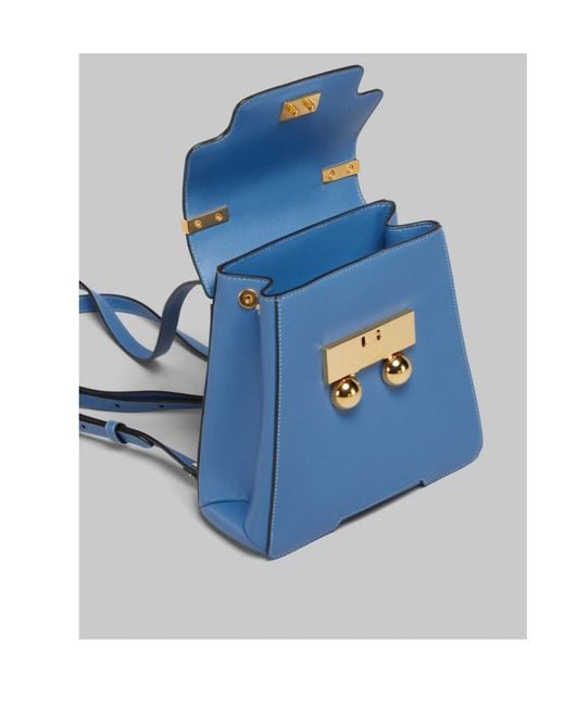 Marni Blue Trunkaroo Trapeze Backpack