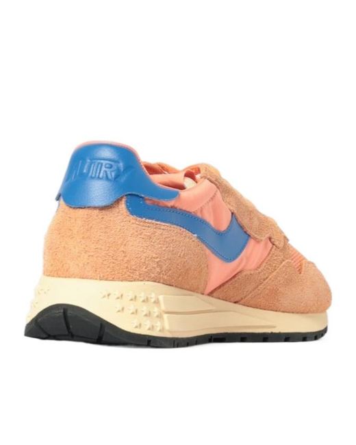 Autry Pink Reelwind Low-Top Sneakers for men