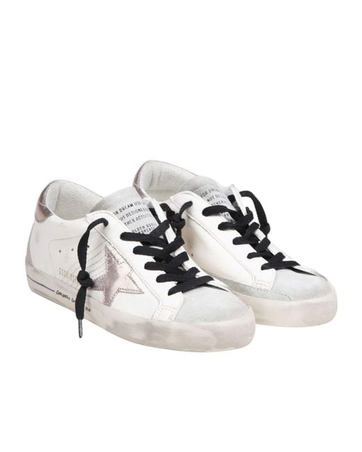 Golden Goose Deluxe Brand White Super-Star Sneakers