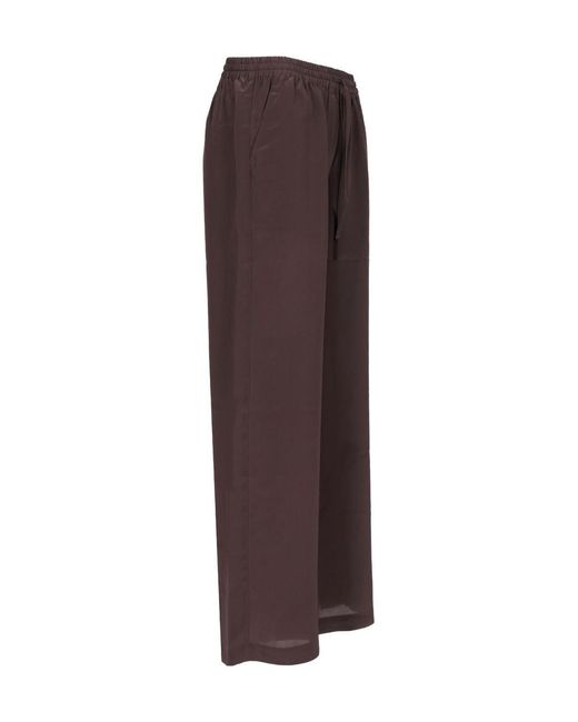 P.A.R.O.S.H. Brown Elasticated Trousers
