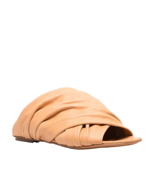 Forte_forte Pink Leather Slides