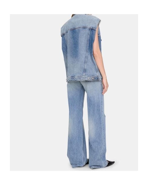 Anine Bing Blue Rory Vest