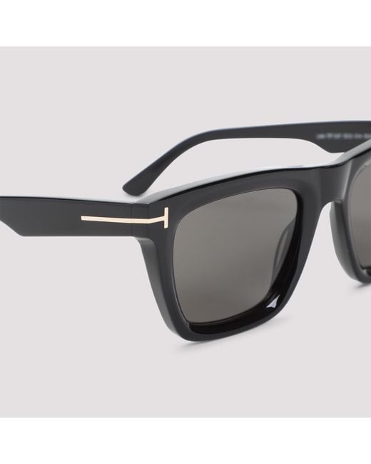 Tom Ford Gray Eyewear Lelio Square Frame Sunglasses for men