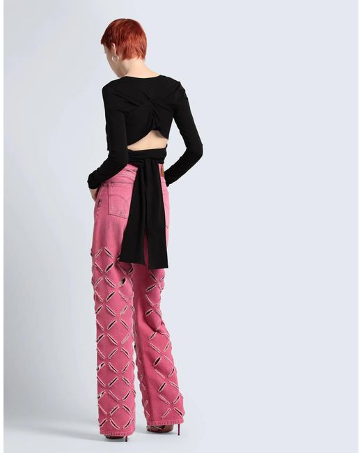 Dolce & Gabbana Black Solid Fitted Cropped Top