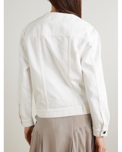 Loulou de Saison White Rima Patch-Pocket Jacket