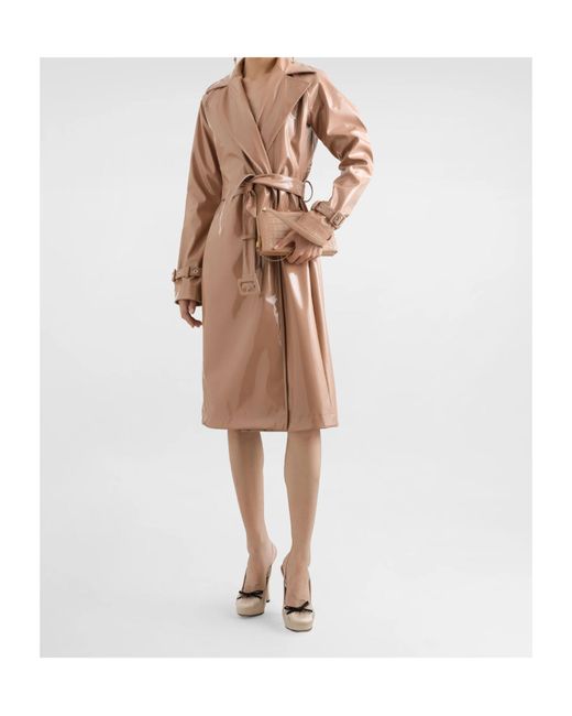 Dolce & Gabbana Natural Belted Trench Coat