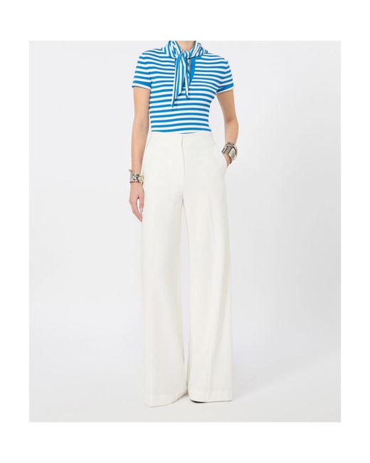 Max Mara Blue Striped Sweater