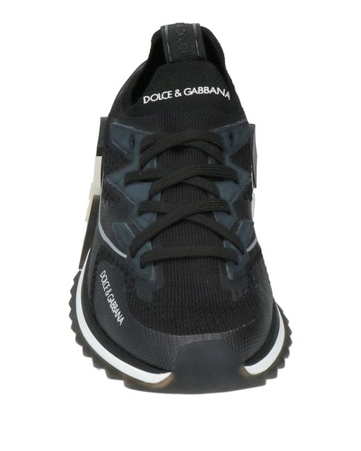 Dolce & Gabbana Black Solid Color Sneakers