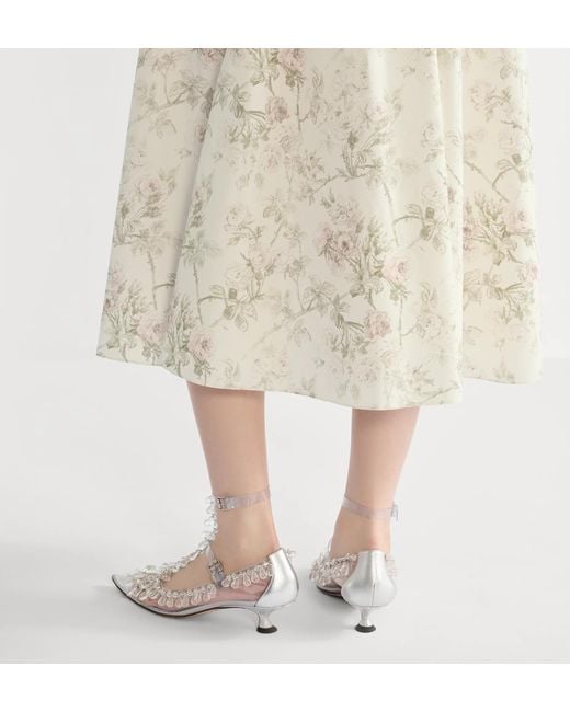 Dior White Mid-Length Flared Dress