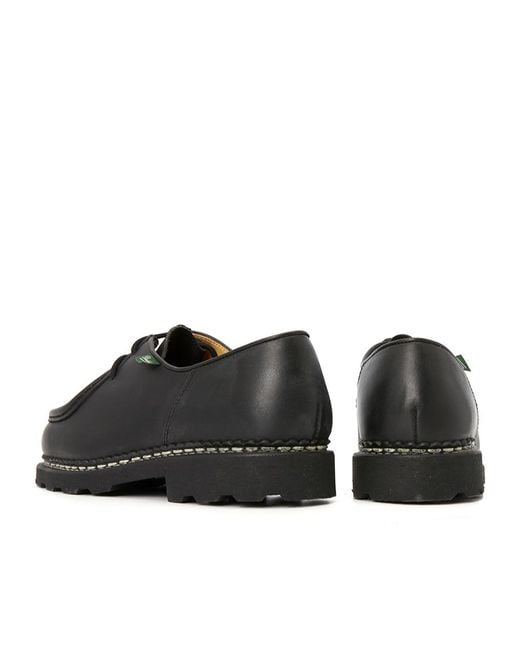 Paraboot Black Michael Lace-Up Derby Shoes for men