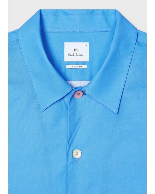 Paul Smith Blue Landscape Print Shirt for men