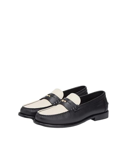 Tommy Hilfiger Black Two-Tone Loafers for men