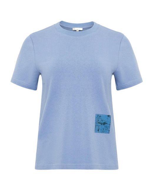 J.W. Anderson Blue Graphic-Print T-Shirt