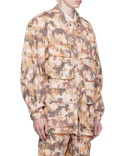 Isabel Marant Natural Elias Lapel Casual Jacket for men
