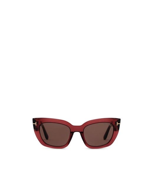 Tom Ford Purple Geometric Sunglasses for men