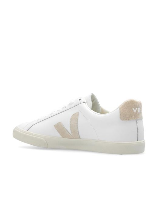 Veja White Esplar Low-Top Sneakers for men