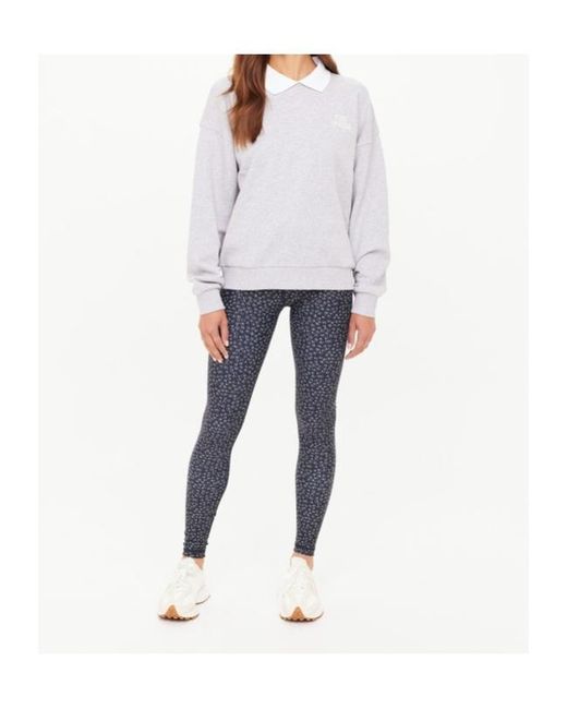 The Upside Gray Pascal Collared Sweatshirt