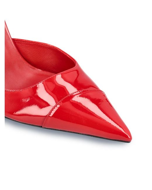 Jimmy Choo Red Brigitte Pointed Toe Pumps