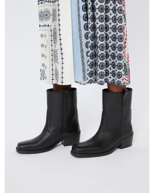 Weekend by Maxmara Black Slip-On Boots