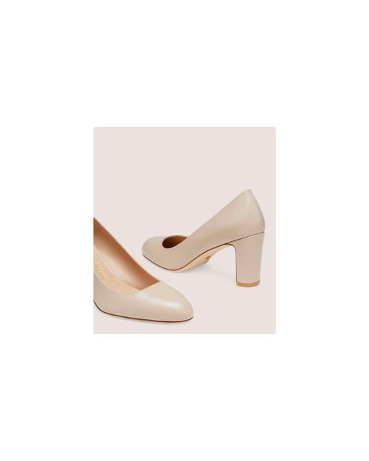 Stuart Weitzman White Logo High Heels