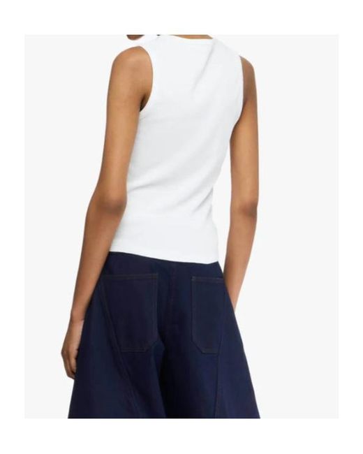 Junya Watanabe White Anchor Embroidered Vest