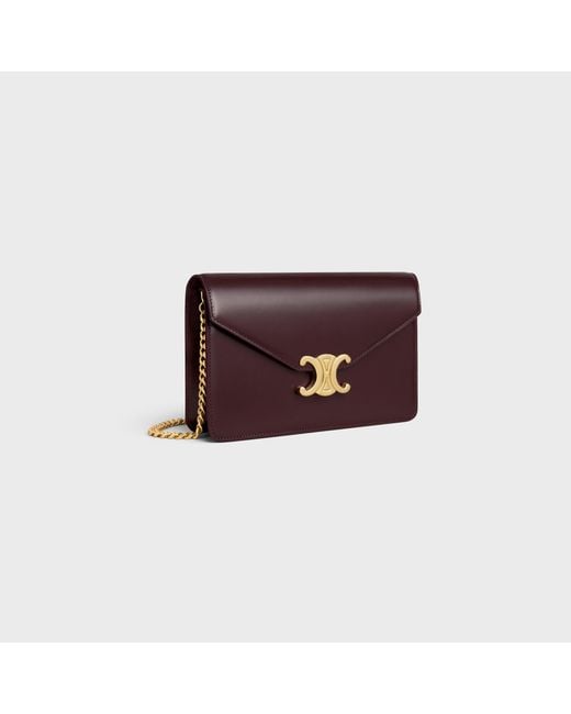 Céline Purple Wallet On Chain Margo