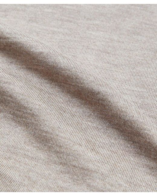 Zanone Gray Roll-Neck Sweater for men