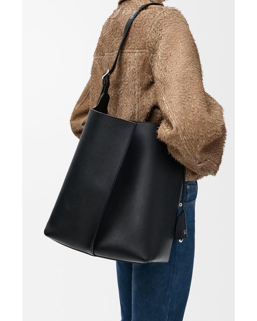 Loewe Black Large Bilbao Bucket Bag