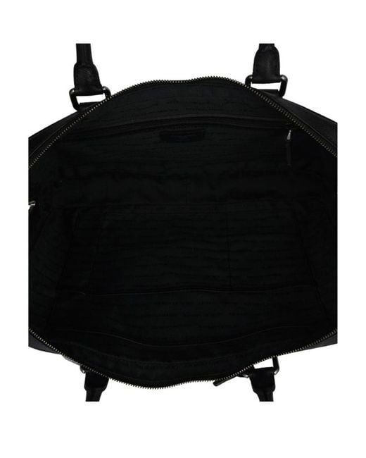 Giorgio Armani Black Logo Details Handbag for men