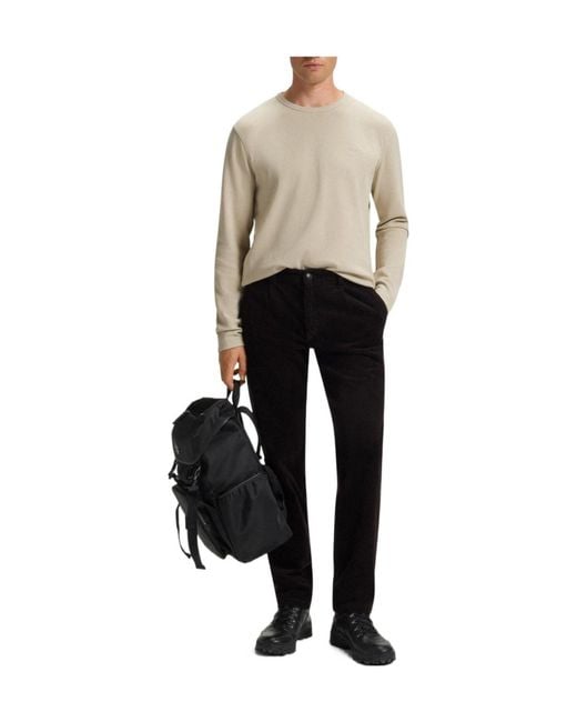 Boss Natural Crewneck Longsleeve Tshirt for men