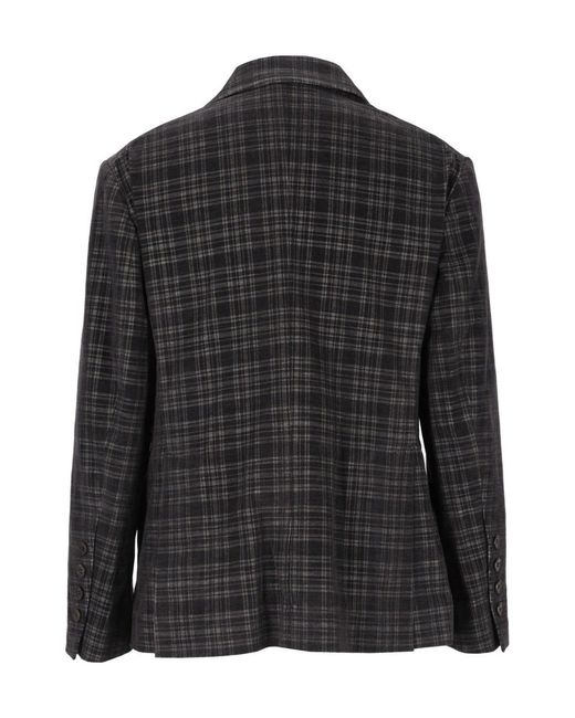 Vivienne Westwood Black Wreck Checked Blazer for men