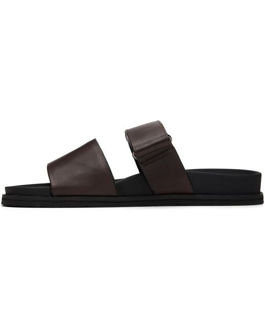 Boss Black Round-Toe Sandals for men