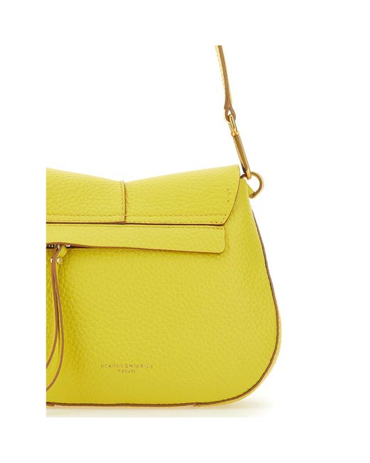 Gianni Chiarini Yellow Helena Round Shoulder Bag