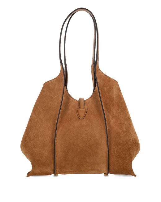 Tod's Brown T Timeless Leather Tote Bag