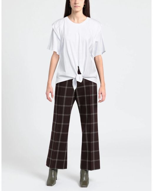 Isabel Marant White Solid Color Short Sleeve T-Shirt