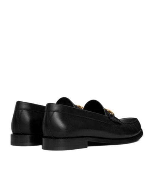 Céline Black Luco Triomphe Chain Loafer