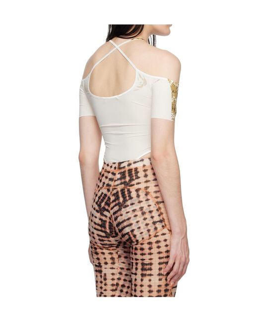KNWLS Multicolor Chk Leotard Bodysuit